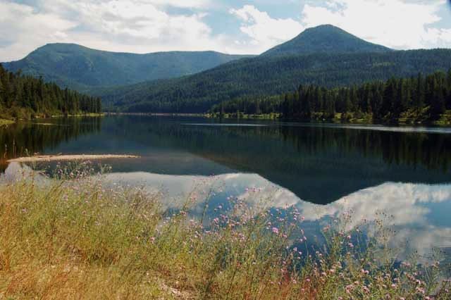 The Clark Fork River Delta opening to Lake Pend Oreille on Scenic Byway 200